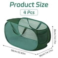 thumbnail image 4 of Cestas de lavandería plegables, cesta de lavandería plegable con bolsillo, cestas emergentes duraderas, asas reforzadas, cesto para ropa sucia para lavandería, 4 of 5