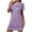 Purple, variant on HomeGardon Women's Sleepwear Nightgowns for Women,Fashion Print Medium Length Dress Oversized Short Nightgown Fashion Chest Print Short Sleeve Nightdress,S-XXL