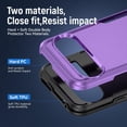 thumbnail image 2 of KOMI for Pixel 9 Case,Pixel 9 Pro Case,with Screen Protector,[Military Grade Drop Tested] Heavy-Duty Tough Rugged Shockproof Protective Case for Google Pixel 9, Purple, 2 of 5
