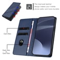 thumbnail image 4 of Wallet Leather Case For Samsung Galaxy A57 5G 6.7",with Card Holder, Shockproof ,Kickstand ,Embossed Multifunctional Magnetic Phone Case,Dark Blue,For Galaxy A57 5G, 4 of 7