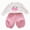 Z01-Pink, variant on TOWED22 Toddler Girl's 2 Piece Cute Outfit Short Sleeve Floral T Shirts with Shorts Set(Yellow,18-24 M)