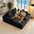 thumbnail image 4 of 103" Modular Sectional Couch with L-Shape Chaise, Modern Boneless Couch for Living Room, Sofa in A Box, Oversized Sofa Sleeper with Deep Seat, No Assembly Required, 4 of 8