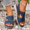 thumbnail image 2 of Women's Orthopedic Wedge Walking Sandals Beach Comfortable Arch Support Platform Casual Sandals Adjustable, 2 of 7