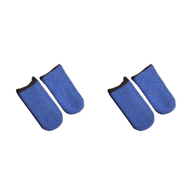 ZLight 2 Pcs Gants de Jeu Résistants à la Transpiration pour Doigts Manchon Élastique Écran Tactile Non Rayant Contrôleur de Jeu Bleu 2Ensemble