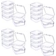 thumbnail image 1 of 24 piezas, mini caja de almacenamiento de plástico transparente para coleccionar artículos pequeños, cuentas, tarjetas de presentación, 1 of 5