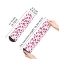 thumbnail image 2 of Goofa Lilies Flowers Pattern Non Slip Socks with Grips for Elderly, Crew Socks Yoga Hospital Socks Cushioned Sole Gripper Socks for Men Women, 2 of 5