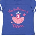 thumbnail image 4 of Inktastic Ballerina 3rd Birthday Girls Toddler T-Shirt, 4 of 5