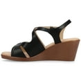 thumbnail image 3 of Journee Womens KedzieII Ankle Strap Wedge Sandals, Widths Available, 3 of 10