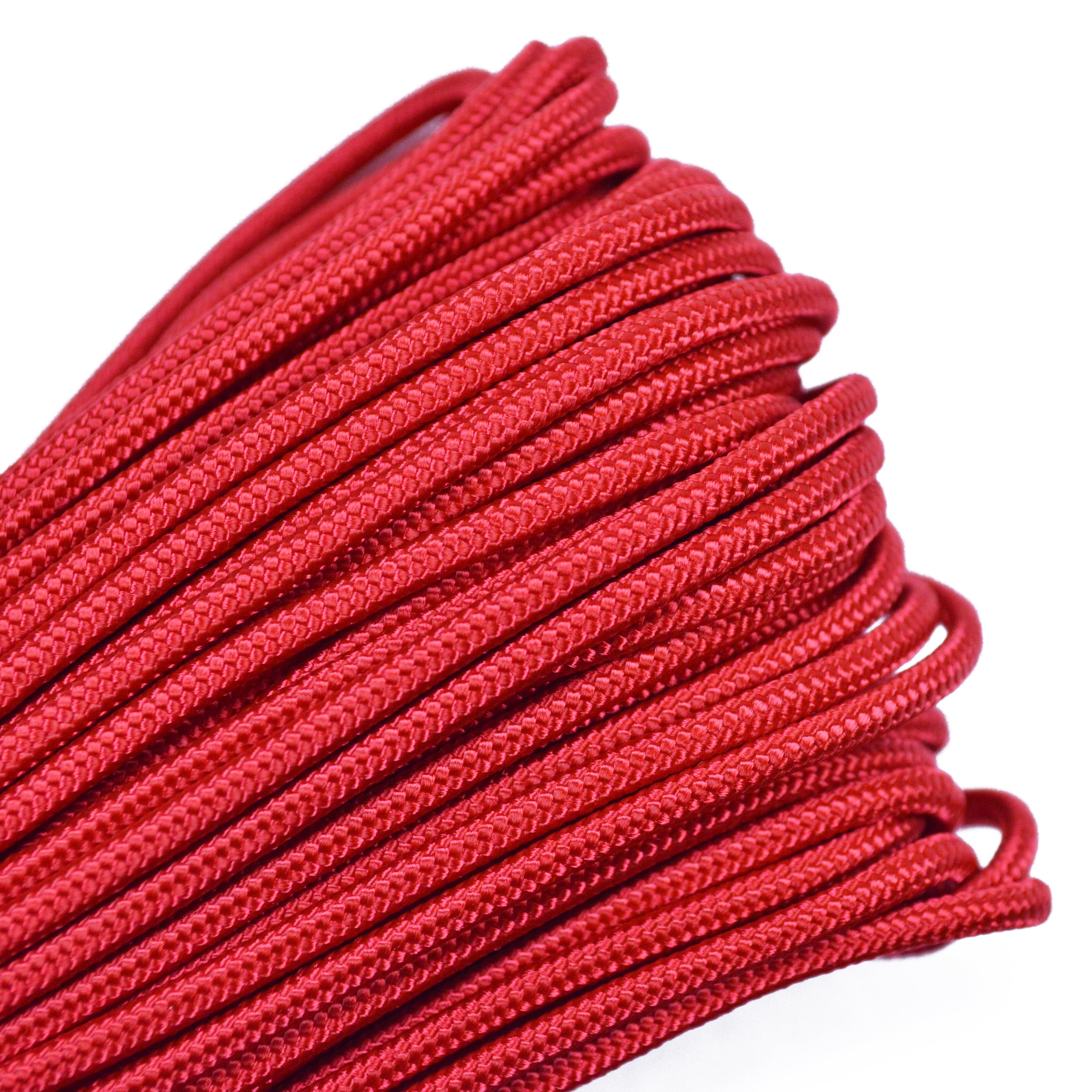 Red 275 Cord 5 Strand Paracord - 100 Feet 