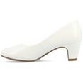 thumbnail image 3 of Journee Womens Luu Comfort Insole Round Toe Low Block Heel Pumps, Widths Available, 3 of 10