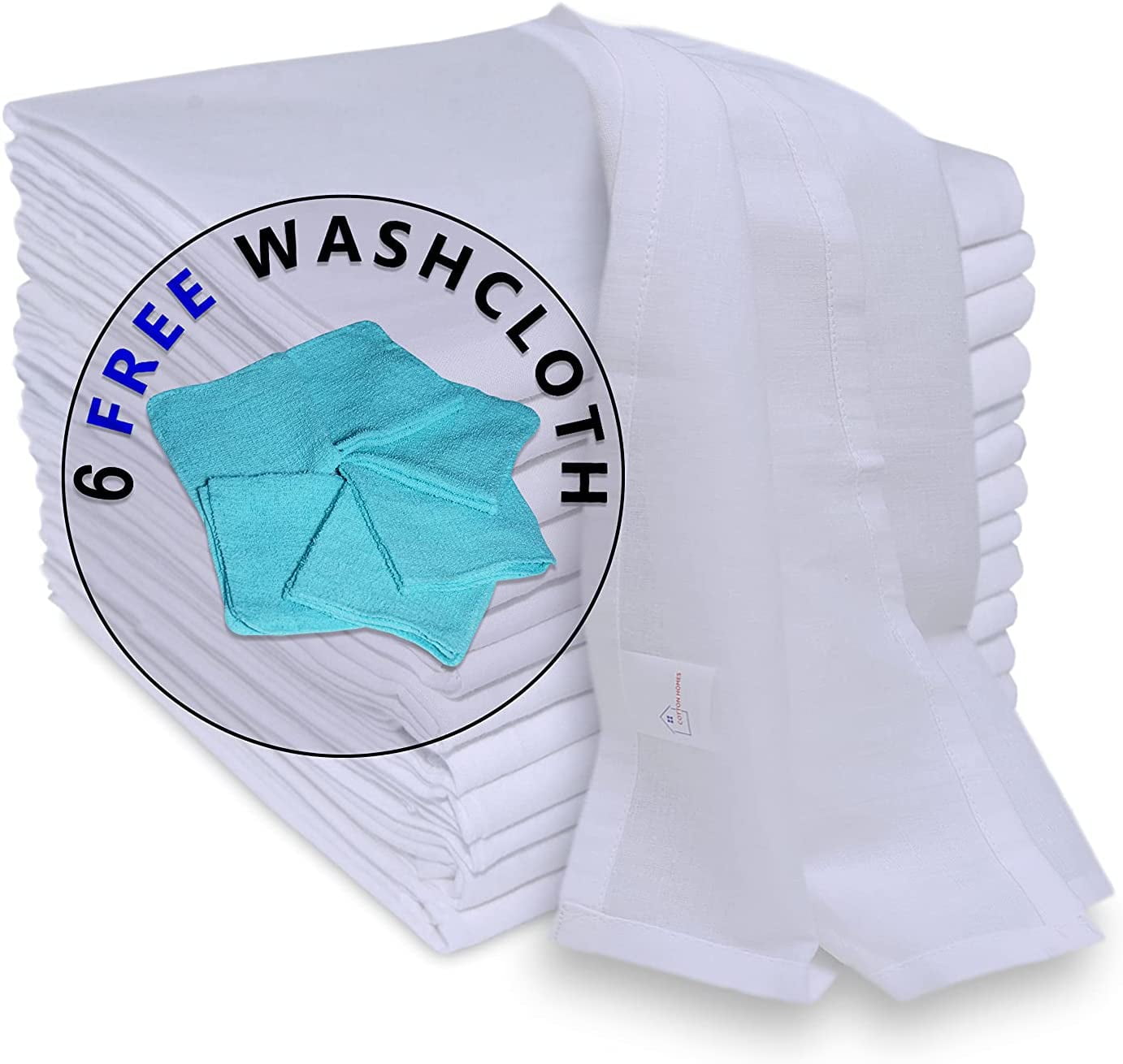 COTTON HOMES Flour Sack Tea Towel, Dish Cloth, Cheesecloth Baking