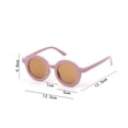 thumbnail image 2 of Sylvamorning Lunettes de Soleil pour Enfants, Lunettes Rondes Rétro de Loisirs pour Nourrisson, 2 of 5