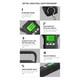 thumbnail image 3 of Black 60Kg/10G LCD Digital Hanging Scale USB Recharged Crane Hook Scales Courier Luggage Home Weighing Balance Tools, 3 of 5