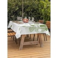 thumbnail image 3 of Outdoor Tablecloth with Umbrella Hole for Patio/Picnic/Party/Camping, Sage Green Gradient Waterproof Table Cloth Rectangle Table Cover Washable, Abstract Polka Dots Vintage Modern Art (54"x 80"), 3 of 8
