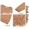 thumbnail image 6 of Fantaslook Fall Sweatshirts for Women Crewneck Long Sleeve Shirts Casual Tunic Tops Lightweight Pullover Sweatshirts, 6 of 8