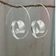 thumbnail image 1 of Nvzi Pendientes colgantes en espiral con círculos redondos vintage para mujer, aretes de aro con hojas tribales para bodas y fiestas (plateados), 1 of 1