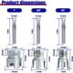 thumbnail image 3 of Juego de 3 herramientas para roscado interno y externo de tuberías, herramienta para roscar tuberías, 3 of 5