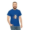 thumbnail image 5 of Chilling Relaxing Settled Kawaii Cute Kitty Unisex Heavy Cotton Tee, 5 of 12
