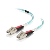C2G 4m LC-LC 50/125 OM4 Duplex Multimode Fiber Cable - Aqua - Patch cable - LC multi-mode (M) to LC multi-mode (M) - 4 m - 4 m - fiber optic - duplex - 50 / 125 micron - OM4 - aqua