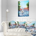 thumbnail image 2 of Paris Eiffel Tower - Landscape Printed Throw Pillow - 20 Inches Round, 2 of 4