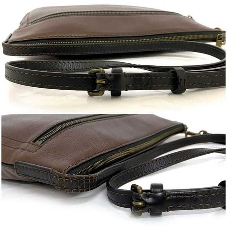 Authenticated used Louis Vuitton Bag Yuma Cafe Brown Shoulder Pochette Diagonal Men's Utah Leather M92995 Louisvuitton, Size: (HxWxD): 21cm x 18cm x