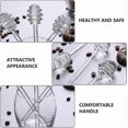 thumbnail image 4 of 2pc Glass Honey Spoon Ladle Honeycomb Stem Honey Stirrer Honey Stick For Honey Glass Dispensing (d-v2), 4 of 5