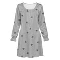 thumbnail image 3 of LIaqionyy Girls Dress Casual Loose Long Sleeve Loungewear Kids Soft Christmas Dresses Home Wear Clothes, 3 of 8