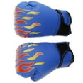 thumbnail image 3 of Guantes de boxeo Sunnimix Guantes de boxeo de Cuero PU Azul, 3 of 8