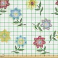 thumbnail image 2 of Ambesonne Floral Fabric by the Yard Upholstery, Pointy Petals Leaves Art, 1 Yard, Multicolor, 2 of 5