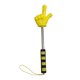 thumbnail image 3 of Puntero extensible con forma de , 94 cm, multifuncional, de acero inoxidable y accesorios de PP, para presentación. Amarillo, 3 of 9