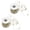 Gold Round Beads, variant on LAZIOEGR 2Pcs ABS Pearl Bead String Garland Roll for Wedding Bridal Bouquet Christmas Decoration, 32.8 ft / 10 m (Gold Round Beads)