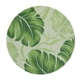 thumbnail image 2 of JEUXUS  Green Monstera Tablecloth Round Hawaiian Tropical Tree Leaf Waterproof Wipeable Table Cloth Cover Table Pad Cover for Dining Room Fitted Table, 2 of 7