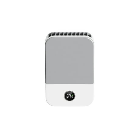 

Zeeyh 3-speed Adjustment Portable Mini Neck Fan with USB Charging and External Battery White