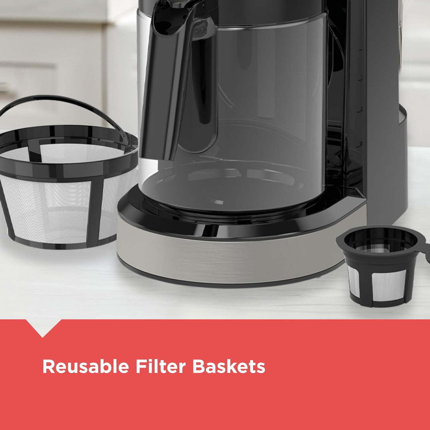 BLACK+DECKER Dual Brew Coffee Maker, 14-Cup Carafe, Single Serve, Auto-Clean, SS0441-0BD