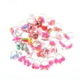 thumbnail image 3 of MasteelfCA 50pcs Colorful Assorted Design Plastic Rings Toys Party Supplies Favors for Children, 3 of 5