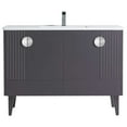 thumbnail image 2 of Venezian Collection - 48" Single Rock Gray Bathroom Vanity, - Chrome Handles.&nbsp;, 2 of 9
