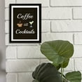 thumbnail image 5 of Designs ByLITA Coffee Till Cocktails, 11 x 14 Wooden Wall Print (Framed) | Funny Coffee Home & Office Decor, 5 of 7