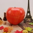 thumbnail image 3 of 1pc Artificial Large Size Dark Red Apple Fake Fruit Lifelike Decoration for Home Kitchen Table Party Christmas Display - 16 cm, 3 of 3