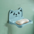 thumbnail image 2 of Lovely Small Bear Soap Box Wall Mounted Toilet Soap Rack No Water Accumulation And Drainage Soap Box Detachable Structure, 2 of 6