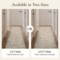 thumbnail image 4 of KUETH 2x7 Vintage Runner Rug Machine Washable, Kitchen Runner Rug for Floor and Hallway, Non Slip Flat Pile Area Rug with Rubber Backing for Entryway Bathroom Bedroom Laundry, 4 of 11