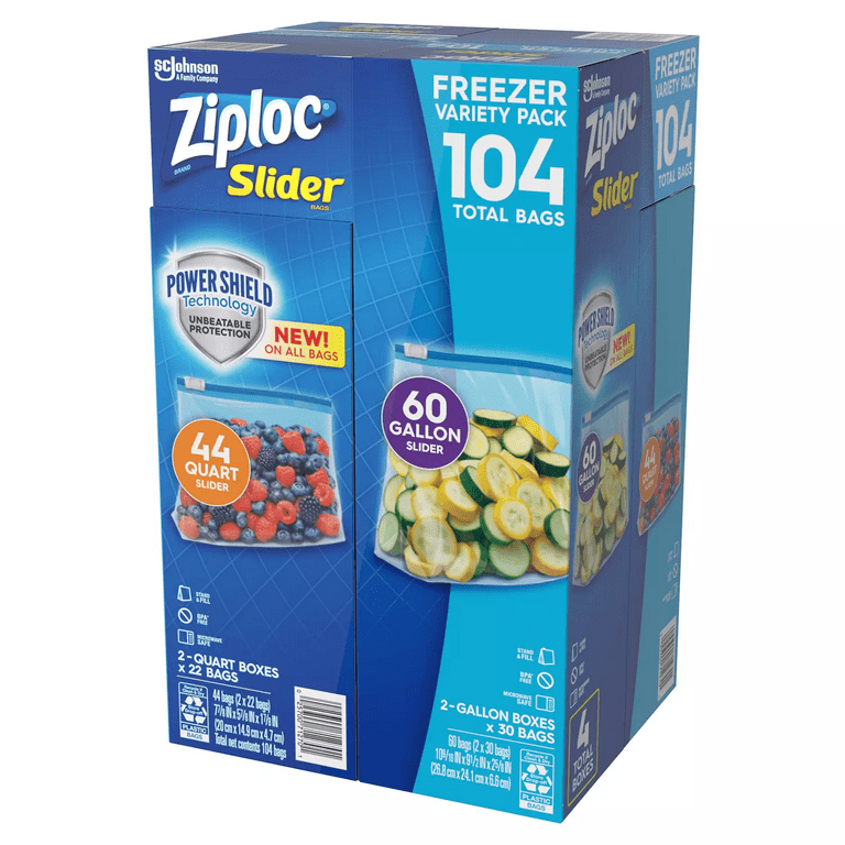 Ziploc® Brand Quart Freezer Bags Mega Pack, 75 ct - Gerbes Super Markets