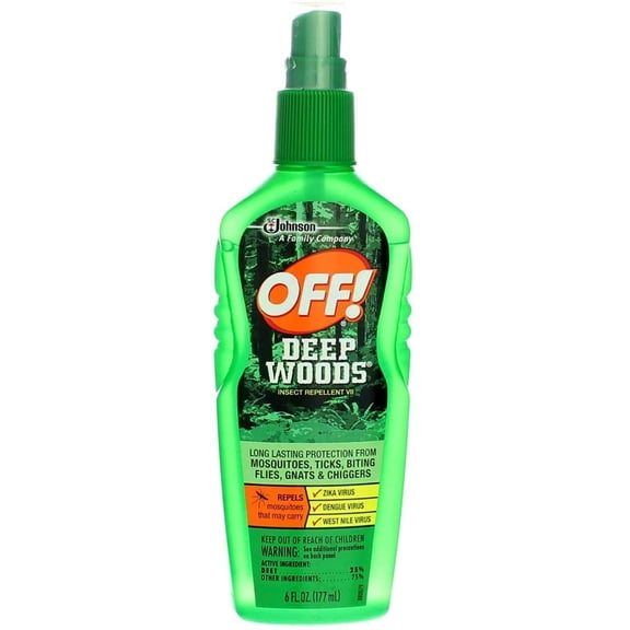 OFF! Deep Woods Insect Repellent Pump Spray - Original Scent - 2 Pack, 6 oz Each