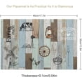 thumbnail image 3 of Cow Placemat Set of 4, 12x18 Inch Rustic Farmhouse Blue Wooden Animals Rooster Chickenr Cow Print Western Farm Barn Spring Coffee Table Mats Home Outdoor Party Kitchen Dining Table Decoration, 3 of 6