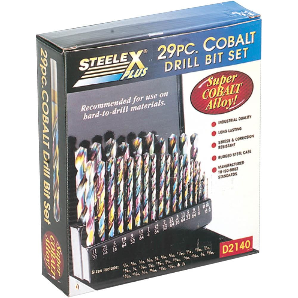 Steelex Plus D2140 Cobalt Drill Bit Set 29pc