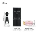 thumbnail image 2 of Uxcell #3 10 Yards Bulk Nylon Coil Zippers by the Yards with 20 Pcs Zippers Sliders and Ruler for Tailor Sewing, Black, 2 of 6