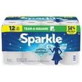 thumbnail image 2 of Sparkle Tear-A-Square Paper Towels, 12 Double Rolls, 110 Sheets per Roll, 2 of 14
