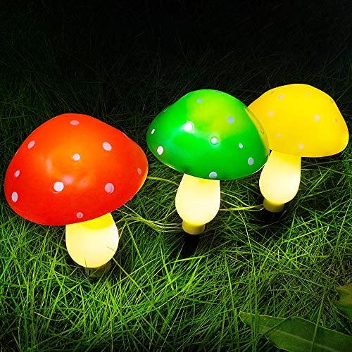 Outdoor Solar Garden Lights, Yard Decorations Mushroom -1Pack 3