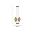 thumbnail image 3 of Femi - Light Lacquered Brass Brass Traditional / Transitional - LED Steel Wall Sconce, 3 of 10