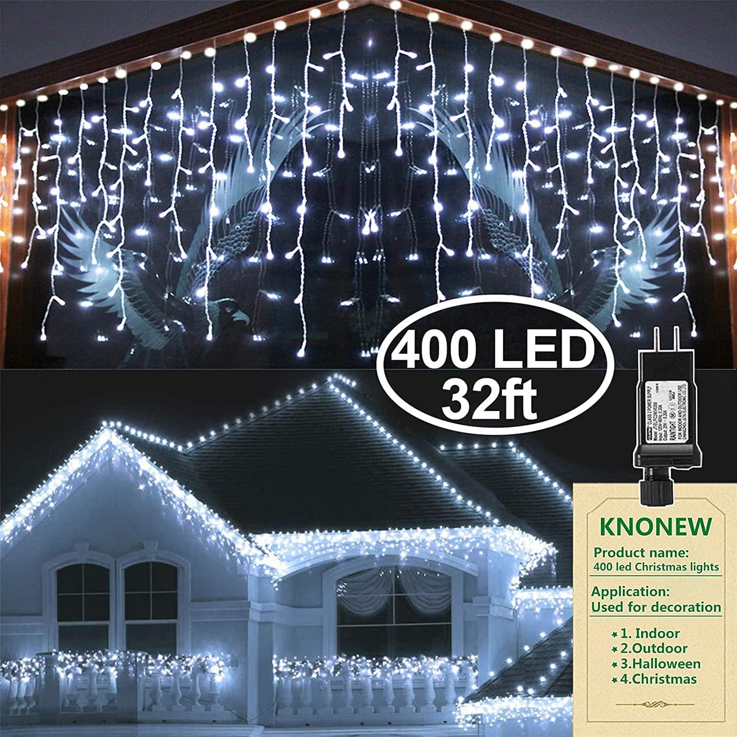 Cool White Fairy LED String Light Lamp Indoor Outdoor Decoration Party Halloween