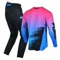 thumbnail image 4 of Willbros Motocross Jersey Pants Combo MX Gear Set Offroad Dirt Bike Outfit Men's Women Racewear Pink (Jersey Adult L/Pants W34), 4 of 6